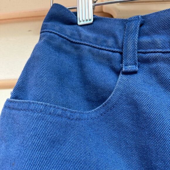 Abercrombie & Fitch washed out blue jean mini skirt, snap & zipper closure, 4 - Picture 4 of 9